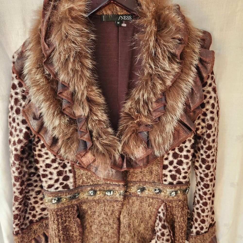 Brown Leopard Print Cardigan